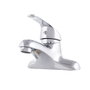 Robinet de lavabo classique en alliage de zinc chromé, eau chaude-froide, bec bas, levier unique