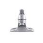 Robinet de lavabo classique en alliage de zinc chromé, eau chaude-froide, bec bas, levier unique