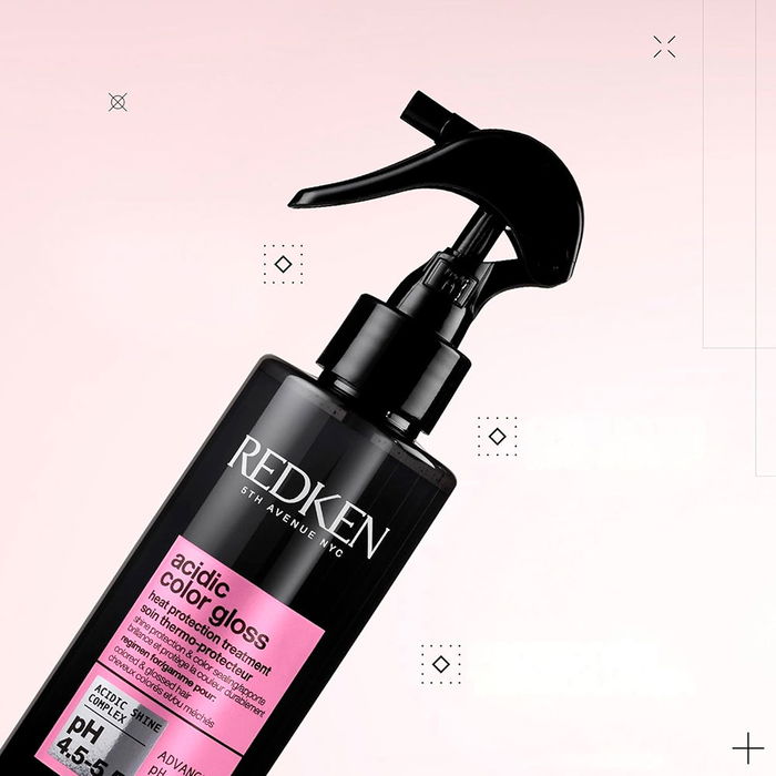 Redken ACIDIC COLOR GLOSS Protecteur Thermique Sans Rinçage Spray 190 ml Cheveux Colorés