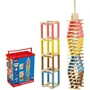Jeujura Técap Multicolor - Jeu d'équilibre et de construction en bois - 200 pièces - À partir de 3 ans