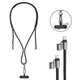 Intenso 7991000 Câble USB-C vers USB-C Lanyard 1,65 m Noir Nylon Tressé Charge Rapide 60W PD 3.0 QC 4.0