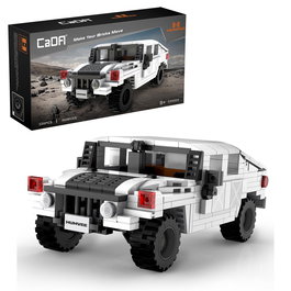 CADA (sous licence) - Kit de Construction 1:24 Humvee Off-Road - Véhicule Tout-Terrain - 328 Pièces - À Partir de 8 Ans