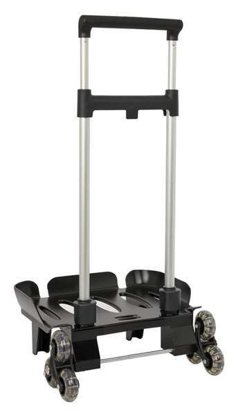 Safta Carro Portamochilas - Chariot trolley pliable à 3 roues pour sacs, noir, 32x88x23.5 cm