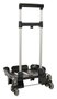 Safta Carro Portamochilas - Chariot trolley pliable à 3 roues pour sacs, noir, 32x88x23.5 cm