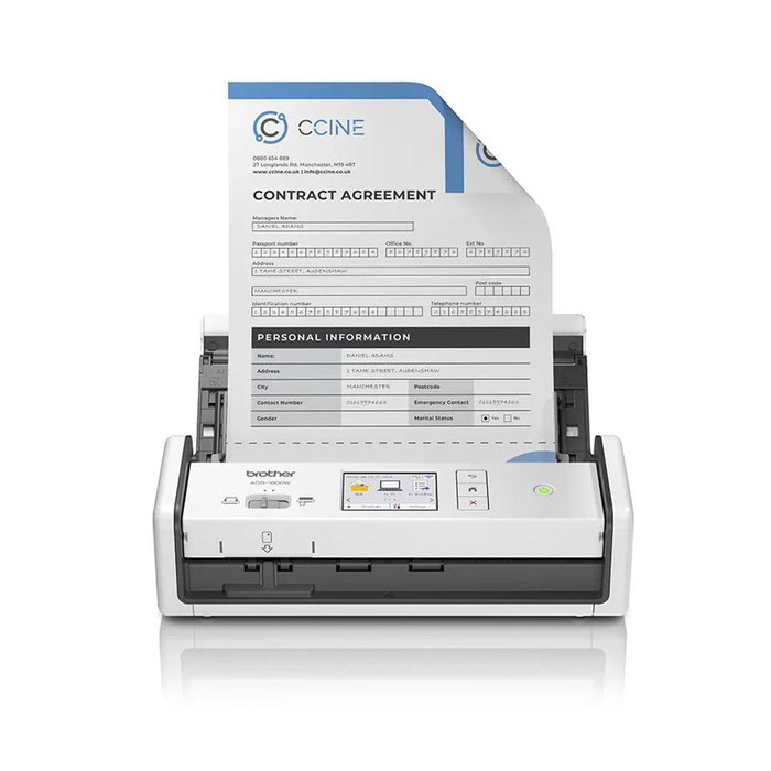 Brother ADS-1800W Scanner de Bureau ADF 30 ppm Duplex WiFi USB-C Brother ADS-1800W Scanner de Bureau ADF 30 ppm Duplex WiFi USB-C