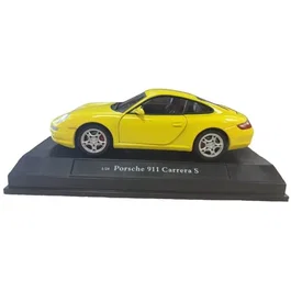 Cararama Voiture miniature de collection - Porsche 911 Carrera S Coupé - Jaune - 1/24