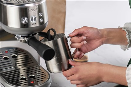 Sage Machine à Café Expresso Bambino™ SES450BSS4EEU1 - 54 mm, ThermoJet® en 3s, PID pour Texture Lait Barista