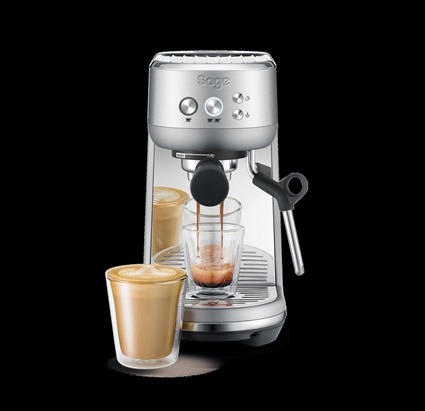 Sage Machine à Café Expresso Bambino™ SES450BSS4EEU1 - 54 mm, ThermoJet® en 3s, PID pour Texture Lait Barista