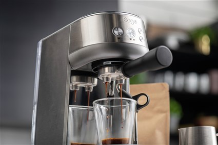 Sage Machine à Café Expresso Bambino™ SES450BSS4EEU1 - 54 mm, ThermoJet® en 3s, PID pour Texture Lait Barista