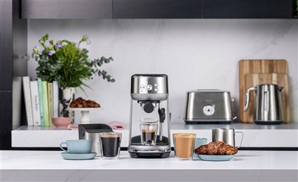 Sage Machine à Café Expresso Bambino™ SES450BSS4EEU1 - 54 mm, ThermoJet® en 3s, PID pour Texture Lait Barista