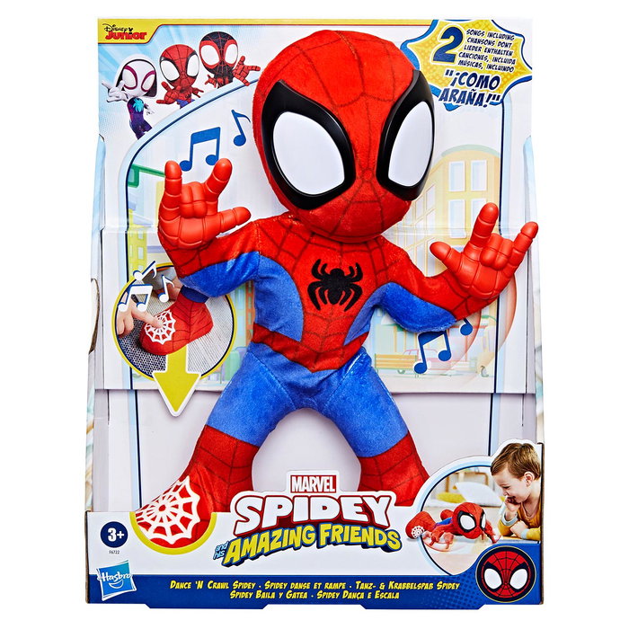 Hasbro Marvel Figurine Électronique Spidey Chante et Danse F6722 - Modes Interactifs, Sons, Musique - Langues: Anglais, Français, Allemand, Italien, Portugais, Espagnol