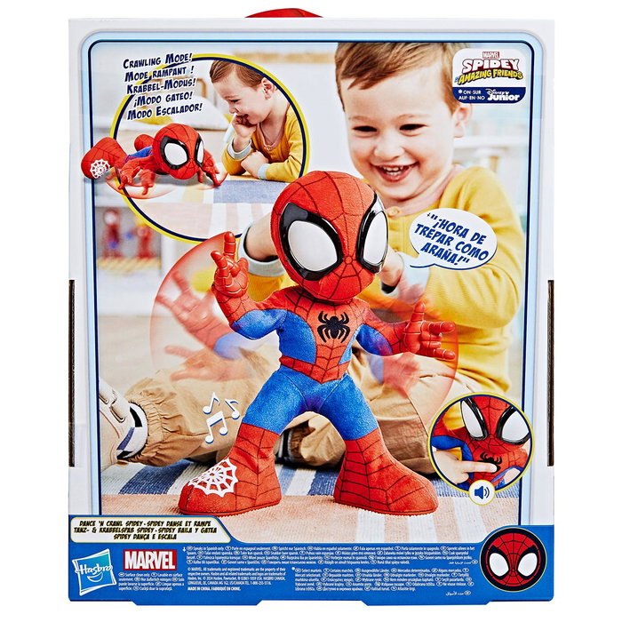 Hasbro Marvel Figurine Électronique Spidey Chante et Danse F6722 - Modes Interactifs, Sons, Musique - Langues: Anglais, Français, Allemand, Italien, Portugais, Espagnol