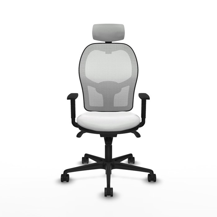 Chaise de Bureau avec Appui-tête Piqueras y Crespo 1D036N2 Blanc