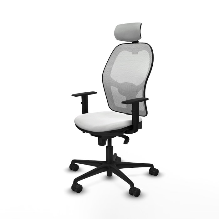 Chaise de Bureau avec Appui-tête Piqueras y Crespo 1D036N2 Blanc