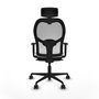 Chaise de Bureau avec Appui-tête Piqueras y Crespo 1D036N2 Blanc