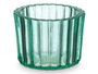 GIFTDECOR Porte-bougie rond en verre recyclé vert, lot de 6