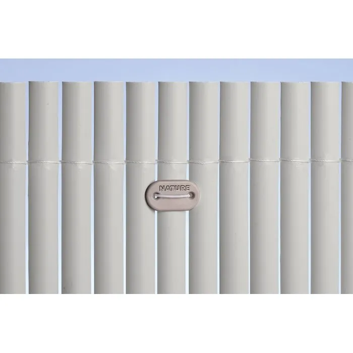 Nature - Set de fixation pour écrans et brise-vue - 26 attaches avec fils de fer galvanisé plastifié - 14,5 cm - Couleur taupe