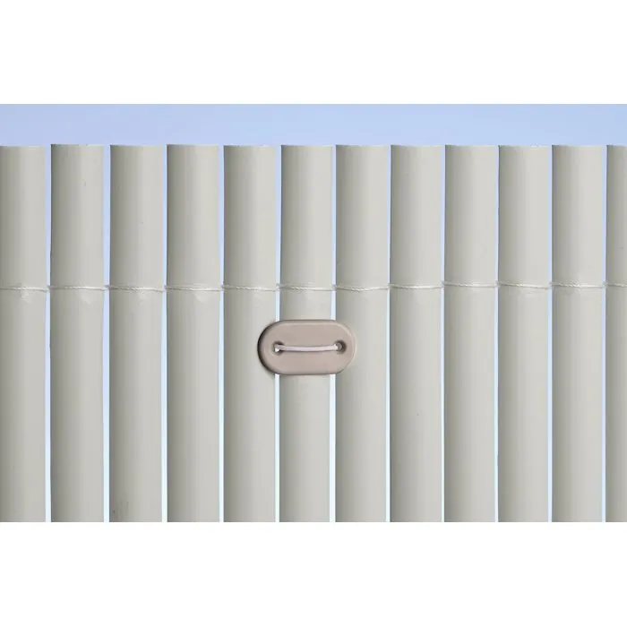 Nature - Set de fixation pour écrans et brise-vue - 26 attaches avec fils de fer galvanisé plastifié - 14,5 cm - Couleur taupe