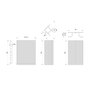 Emuca Lot de 2 plinthes de cuisine Plasline avec raccords, hauteur 150mm, 2 profils longueur 2.35m, Plastique, anodisé satiné