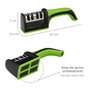 ORYX Afilador Cuchillos/Tijeras Cocina 4 Etapas vert/noir