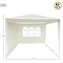 Aktive Tonnelle 270 x 255 x 270 cm Acier Crème