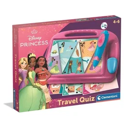 Clementoni - Pupitre éducatif interactif Disney Princess - 18 activités, 180 quiz, avec stylo électronique son et lumière - Apprentissage des formes, couleurs, chiffres