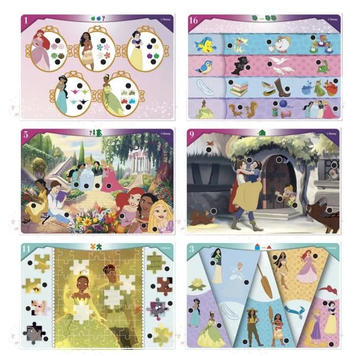 Clementoni - Pupitre éducatif interactif Disney Princess - 18 activités, 180 quiz, avec stylo électronique son et lumière - Apprentissage des formes, couleurs, chiffres Clementoni - Pupitre éducatif interactif Disney Princess - 18 activités, 180 quiz, avec stylo électronique son et lumière - Apprentissage des formes, couleurs, chiffres