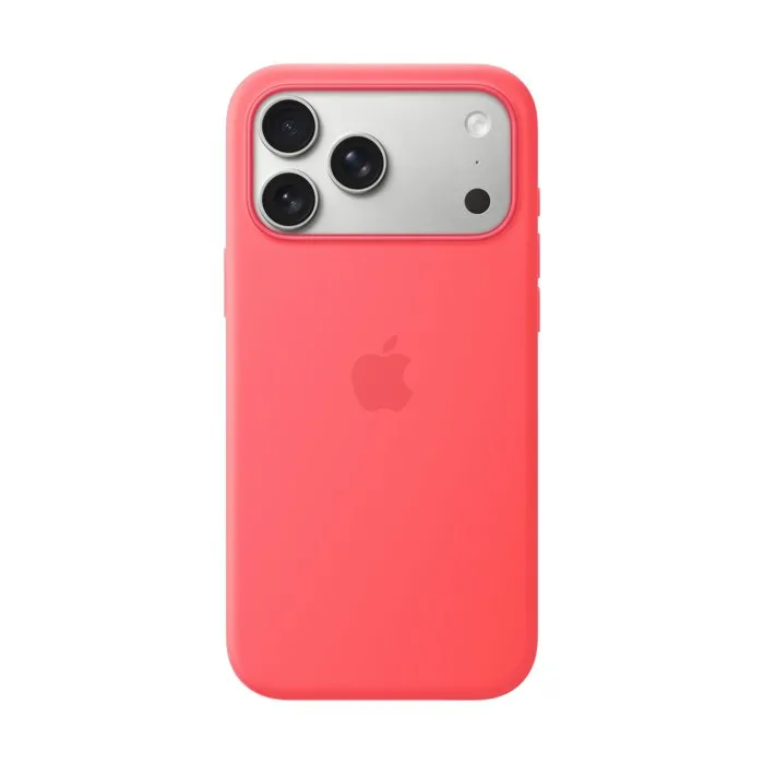 Apple Coque en silicone avec MagSafe pour iPhone 17 Pro Max - Goyave éclatante Apple Coque en silicone avec MagSafe pour iPhone 17 Pro Max - Goyave éclatante