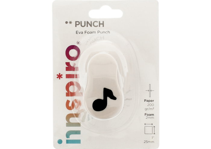 Innspiro Perforatrice de formes Eva Foam Punch Note Musicale 25mm