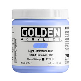 Golden Peinture acrylique Heavy Body Bleu Ultramar Clair 237 ml