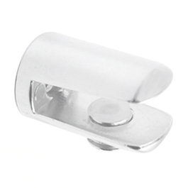 HERRAJES ALK Support cylindrique pour verre blanc 15 mm