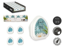 Acorde Lot de 4 désodorisants mini Ropa Limpia gel bleu 24 x 7 x 4 cm (Set de 12)