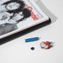 ERIK - Set de 4 pins collection Rolling Stones, 2,5 x 4 cm chacun