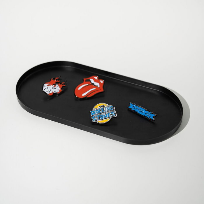 ERIK - Set de 4 pins collection Rolling Stones, 2,5 x 4 cm chacun