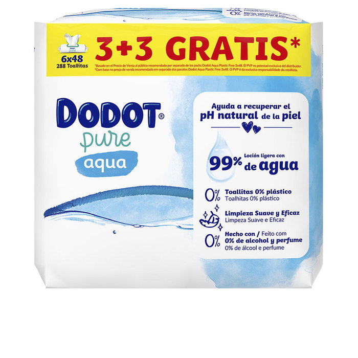 Dodot Lingettes humides Pure Total Care 99 % eau 288 unités Dodot Lingettes humides Pure Total Care 99 % eau 288 unités
