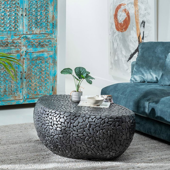 BigBuy Home Table Basse Noir