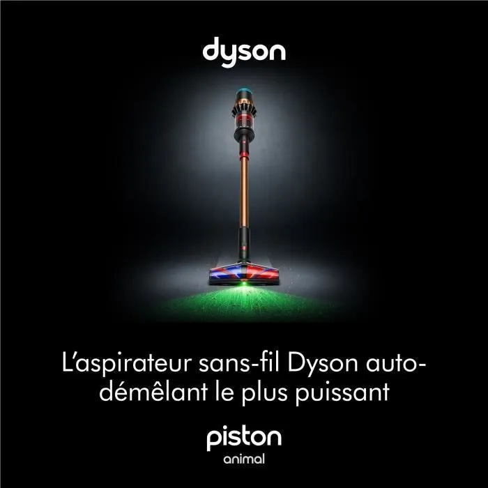 Dyson V16 Piston Animal Aspirateur Balai Sans Fil 315 Airwatts Filtration HEPA Brosse Auto-démêlante Poils d'Animaux