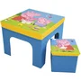 Fun House Ensemble table et tabouret de rangement Peppa Pig - Pliable