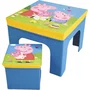 Fun House Ensemble table et tabouret de rangement Peppa Pig - Pliable