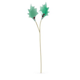 Swarovski Holly Leaves - Feuilles de cristal et métal pour vase vert
