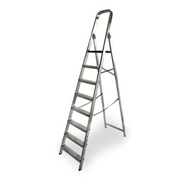 Edm Échelle domestique en aluminium de 8 marches