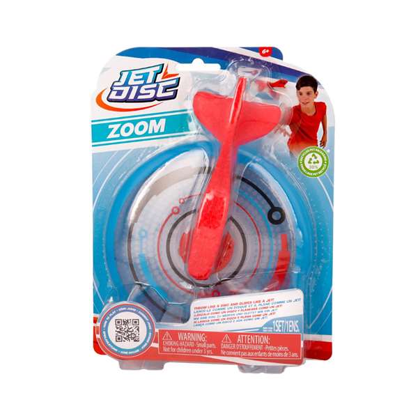 IMC Toys Jet Disc - Disque volant combinant disque et avion - Diamètre 15 cm - Modèles assortis - Produit en espagnol