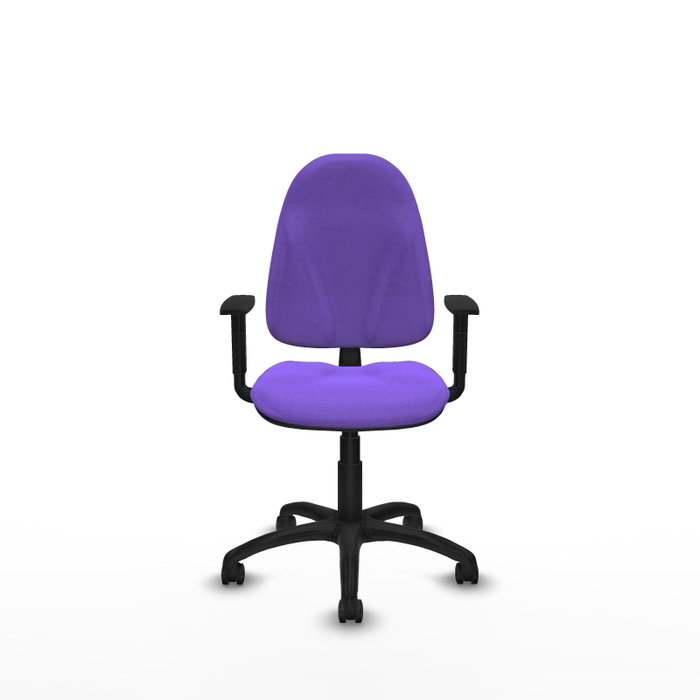 PIQUERAS Y CRESPO Chaise de bureau Algarra, tissu lilas, accoudoirs 1D