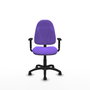 PIQUERAS Y CRESPO Chaise de bureau Algarra, tissu lilas, accoudoirs 1D