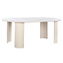 DKD Home Decor Table de Salle à Manger Blanc Bois de manguier 200 x 100 x 76 cm