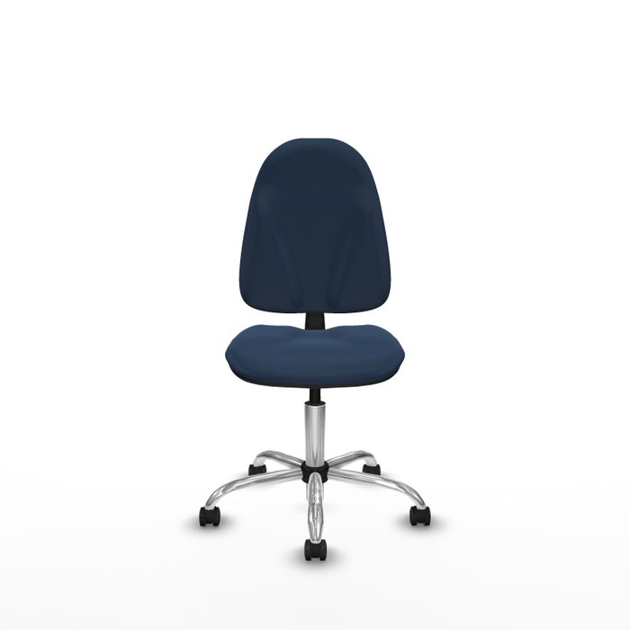 PIQUERAS Y CRESPO Chaise de bureau Algarra bleu marine sans accoudoirs