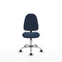 PIQUERAS Y CRESPO Chaise de bureau Algarra bleu marine sans accoudoirs