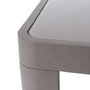 BigBuy Garden Table d'appoint Stella Gris Aluminium Verre trempé 70 x 70 x 40 cm