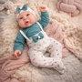 Berjuan - Poupée bébé glouton garçon, le premier bébé allaitant, poupon 50 cm, âge minimum 3 ans, sans piles