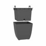 Eda Bac à fleurs Diva Basalt Carré 42 L Gris anthracite